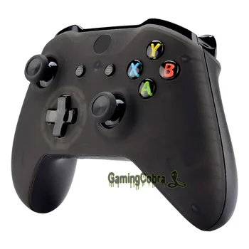 Extreme Мъгливо Прозрачна Черна Предна Панел Soft Touch Предната Обвивка на Корпуса на контролера на Xbox One S, One X