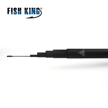 FISH KING C. W 10-30 Грама Стандартна 5-7 м СЕКУНДИ 5-7 Задни Диаметър 1,5 мм-33 мм Ръчно Удилище За Подаване на Въглеродна Телескопична Въдица За Риба