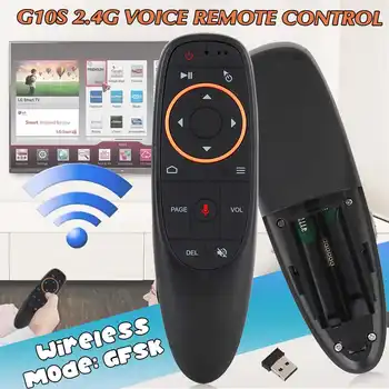G10S 2.4 G Pro Глас Интелигентни, Дистанционно Управление с Безжична Въздушна Мишката За ТВ-Бокс за Домашно Кино Компютър Google Помощник Дистанционно Управление