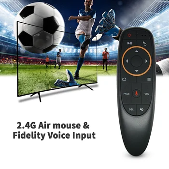 G10s Fly Air Mouse Безжичен 2.4 Ghz Мини-Жироскоп Дистанционно Управление С Гласов контрол За Игри с Гироскопическим Зондированием За Android TV Box