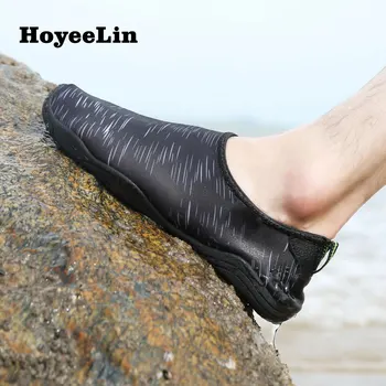 HoYeeLin Градинска обувки за вода Дамски мъжки обувки, без съединителни бързосъхнеща плажни обувки за аквааэробики на равна подметка Басейн за Гмуркане Ходене бос Обувки