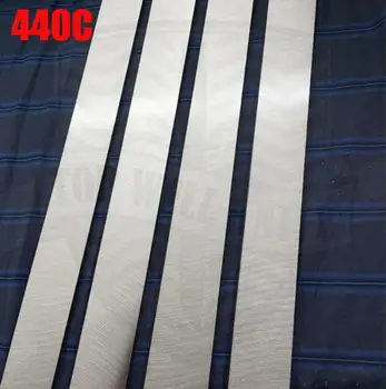 HRC58-60 (топлина) След термична обработка 440C плоча от неръждаема стомана прът на прът нож САМ острието по-голям размер изберете прибиране нож