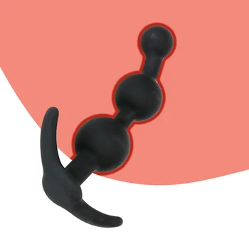 IKOKY G-spot Анален накрайник Масажор на Простатата Стимуланти на анални топчета, Секс играчки за жени, Мъже Мек Силиконов Мастурбатор Анален накрайник