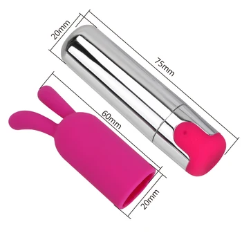 IKOKY Мини-Куршум Вибратор 10 Степени Силни Вибрации USB Акумулаторна Масажор Точка G Секс Играчки За жени