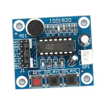 ISD1820 10s Микрофон Гласова Такса за Възпроизвеждане на Звук Запис на Модул за Записване на Комплект Микрофон Аудио Високоговорител Високоговорител за Arduino