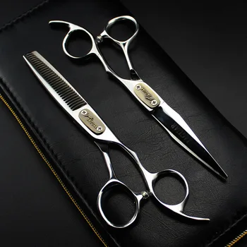JAGUAR Професионални Ножици За Коса, Фризьорски салон 6 Инча 440c Фризьорски Ножици За Подстригване на Коса Ножица За Изтъняване на Коса Инструменти За коса