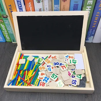 JaheerToy Математически Изчисления Дървени Играчки за Деца в Монтесори Образователна Играчка Временно познаването на Малка Дъска