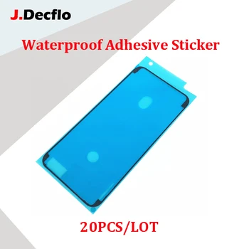 JDecflo 20 бр/лот Водоустойчив Залепваща Стикер за iPhone 6S 7 Plus 6SP 7 Г Предварително Изсечен Лепило за iPhone 8 X 8 P LCD рамка Части на лентата