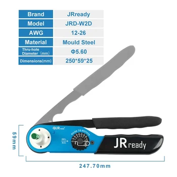 JRready JRD-W2D Обжимные Клещи Инструмент Клеммные Клещи Ръчни инструменти 4-Отступный Електрически Alicate De Cravar Работи с 12-26 AWG
