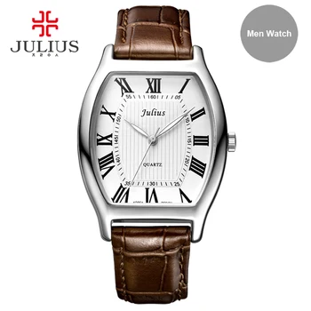 Julius JA-703 Часовници Такива двойки Класически Римски Цифри Сдвоени Часове за Подарък за Свети Валентин 