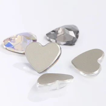 K9 Стъклени Кристали, Кристали САМ Аксесоари Камък във Формата На Сърце За Дрехи и Чанти Бижута Обувки Блестящи Кристали Лепило На Камъните