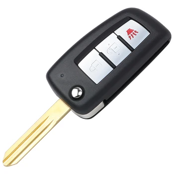 KEYECU 2 бр. Флип Дистанционно Ключ от автомобил с 434 Mhz PCF7961M Чип - ключодържател за Nissan Rogue ' S X-Trail 2016 17 2018 CWTWB1G767