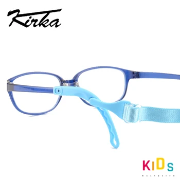 Kirka Kid Рецептурная Рамки За Оптични Очила За Момчета Сини Очила За Деца С Гъвкав Кабел
