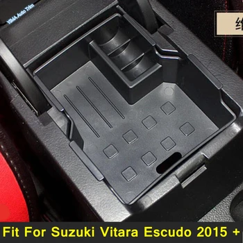 Lapetus Централна Контейнер Кутия За Съхранение Кутия За Телефон Тава Комплект Аксесоари Капакът Е Подходящ За Suzuki Vitara Escudo-2021 Пластмаса