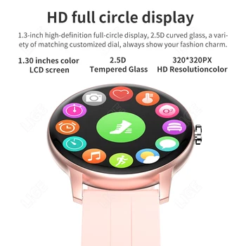 LIGE Умни часовници За жени Комплект Повикване Умни часовници Дамски Часовници Фитнес тракер активност за Android и iOS Спортни Ръчни часовници за Подарък на жена си