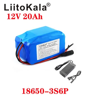 LiitoKala 12 В 20 Ah литиево-йонна батерия от 20 ah голям ток с голям капацитет 20000 ма ксенонови фарове двигател мобилна резервна батерия