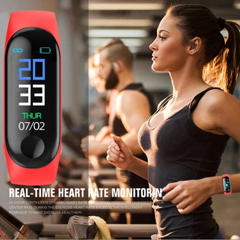 M3Plus Смарт гривна Гривна за Здраве Монитор на Сърдечната Честота Кръв Водоустойчив Смарт Часовници Фитнес Тракер Часовници За Android и iOS