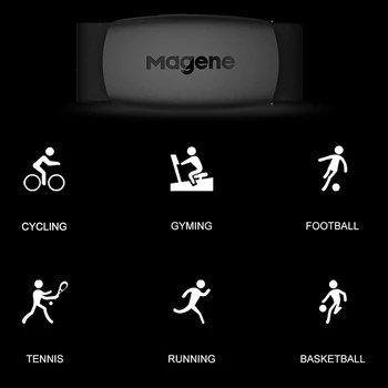 Magene H64 Сензор За Сърдечната Честота Bluetooth Муравьиный Монитор С Нагрудным Колан Двухрежимный Компютър Под Наем Спортен Колан Велосипеден Компютър
