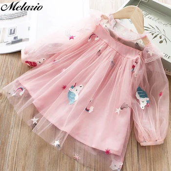 Melario Лятна рокля за момичета Нови костюми за Детски рокли за момичета, Детски вечерна рокля на Принцеса Дрехи за малките момичета Ежедневни облекла 2-6 т