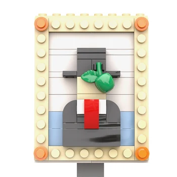 MOC Мини-Пиксел Арт Живопис на Слънчогледа Строителни Блокове Комплект За Рисуване Ван Гог Човешки Изображения Тухли Идея Играчки За деца, Подарък