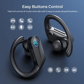 Mpow Flame Solo/Lite Безжични Слушалки Bluetooth 5,0 TWS Слушалки с IPX7 Водоустойчив Микрофон с Шумопотискане и Времето за възпроизвеждане на 28 pm