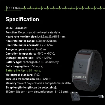 NEWBOER наблюдение на Сърдечната Честота с Гривна на Китката Каишка Bluetooth 5,0 Сензор за Сърдечната Честота Мравка Сензор за Честотата на въртене на педалите на Велосипед за Wahoo Zwift