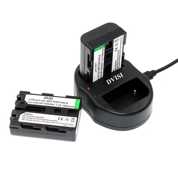 NP-FM50 NPFM50 FM50 Двойно зарядно устройство от USB за Sony A100K TRV408 PC105 FM55H FM500H FM30 FM70 FM90 QM71D QM91D a200 a350 a700