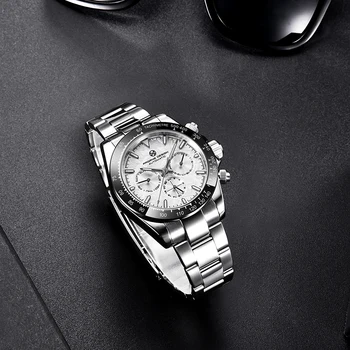 PAGRNE ДИЗАЙН Автоматично мъжки часовници 40 mm Керамичен Bezel Механични Часовници на Най-добрата Марка Спортни Водоустойчив Часовник от Неръждаема Стомана