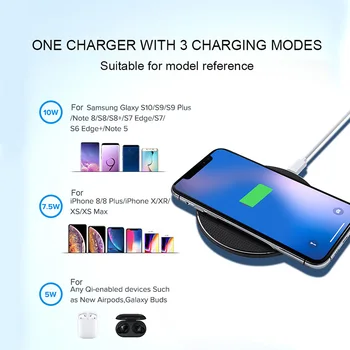 Qi 10 W, Безжична зарядно устройство За смартфон Бързо зарядно устройство ще захранване на Панела за iPhone 12 Pro Max 12 Mini Xiaomi11 Адаптер за зареждане на мобилен телефон