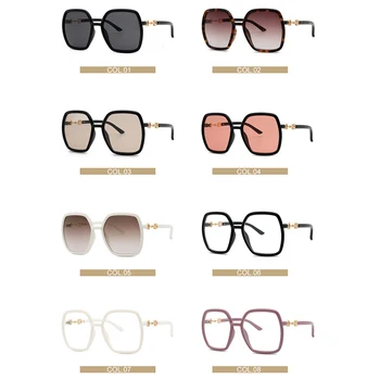 RBROVO 2021 Извънгабаритни квадратни дамски слънчеви очила Дизайнерски Реколта очила Дамски Черен тенденция дамски слънчеви очила Нюанси за жени UV400