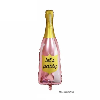 Rose Gold Мръсни 30 Бутилки Шампанско Балон Конфети Топки Латексови Балони комплект за жени, възрастни Украса за парти в чест на 30-годишнината