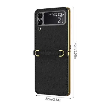 Samsung Galaxy Z Flip 3 5G Калъф за мобилен телефон с гнездо за карти Ремък Магнитен Флип Калъф за Samsung Z Flip3 ZFlip3 Защитната обвивка