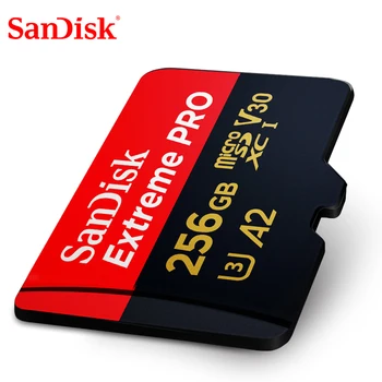 SanDiskExtreme Pro 256 Г 128 GB 64 GB 32 GB microSDHC SDXC UHS-I Карта памет micro SD TF Карта Карта на 170 MB/с Class10 U3 С адаптер за SD