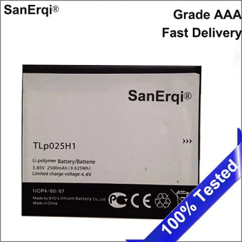 SanErqi 1 бр. на Високо Качество TLP025H1 2500 mah Батерия за ALCATEL one touch TLp025H1 Батерия