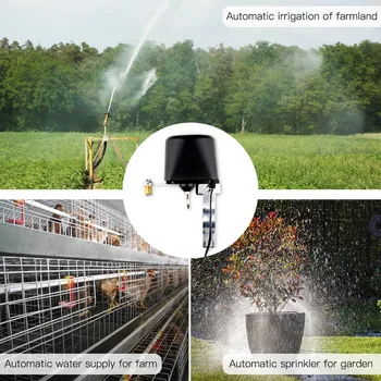 Sasha Zigbee Умен Воден Клапан WiFi Контролер Газ/воден Клапан за Управление на приложението за Работа С Датчик за Вода Алекса Google Home Smart Life