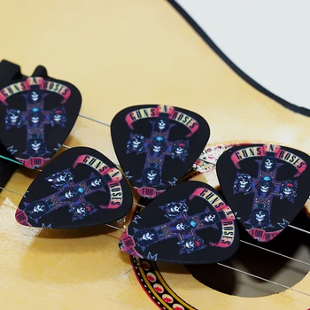 SOACH 10 бр. 0,71 мм рок-група с два странични обеци изберете DIY дизайн на Китара аксесоари изберете китара медиатори за ukulele бас