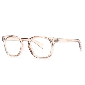 SO&EI Ретро Квадратни Слънчеви очила Дамски модни Чай Розови Нюанси UV400 Мъжки Прозрачни чаши за шампанско Рамка Нитове Бижута Слънчеви очила