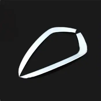 Tonlinker 2 бр САМ Оформление на Автомобила ABS Хромирани елементи на Предната Фарове Калъф за Вежди Етикети за AUDI Q3 2013-15 Аксесоари