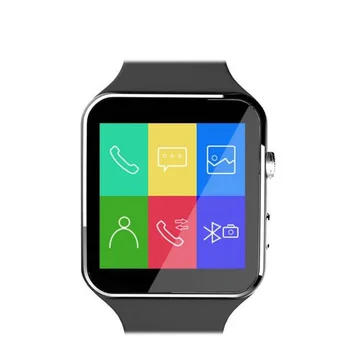 Tourya Bluetooth Smart - Часовници X6 Спортен Пассометр Смарт часовници Android с Поддръжка на Камери СИМ-карта Whatsapp Facebook за телефон