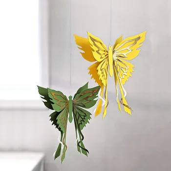 TP 3D Висящи Дантелени плашки за рязане на пеперуди Шаблони САМ Scrapbooking Метални плашки за рязане на хартиени картички Шаблон папка за релеф