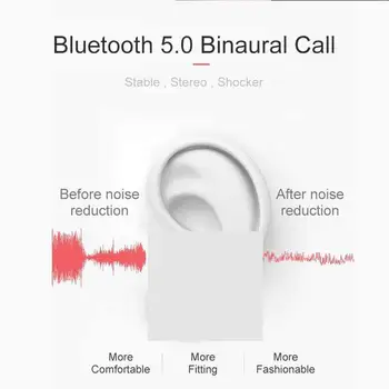 TWS i18 Безжични слушалки БТ 5,0 Слушалки Hifi Звук Слушалки с докосване за Iphone PK I10 I12 I14 i7S i9s върху i90 i30 TWS