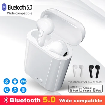 TWS i7s Bluetooth Слушалки Безжични Слушалки Въздушни Спортни Слушалки Хендсфри Слушалки Зарядно Устройство За Android и Apple iPhone