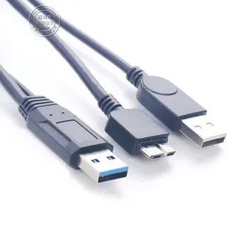 USB 3.0 Кабел, тип A - Micro B За Samsung S5 Note3 Външен Твърд Диск на Твърдия Диск на Твърдия диск, USB Кабел за трансфер на данни USB Micro B