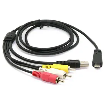 USB AV TV кабел за Sony VMC-MD3 DSC-W350 W350P W350B W350L W350S Cyber-shot DSC-TX66 DSC-TX55 DSC-TX20 W350 HX7