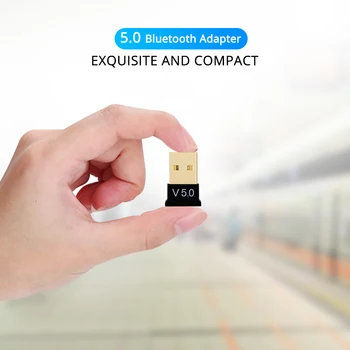 USB Bluetooth 5.0 Адаптер Предавател, Приемник, Аудио Bluetooth Ключ Безжичен USB Адаптер за вашия Компютър PC Лаптоп Мишка най-Новият