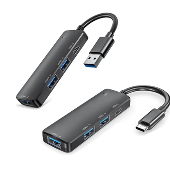 USB C ХЪБ Тип C Сплитер USB3.0/2.0 ОТ USB-C Високоскоростен Пренос на Данни PD За Зареждане на Macbook Air Pro USB-A Hub