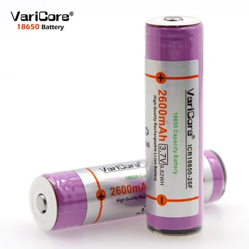 VariCore Оригиналната защитена 18650 3,7 На 2600 mah акумулаторна батерия батерии ICR18650-26FM промишлена употреба