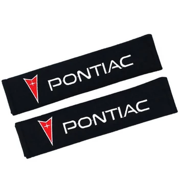 VEHICAR 2 бр. Памучни накладки за предпазните колани на Pontiac Седалка предпазни колани с логото на Личността Украса на интериор на автомобил