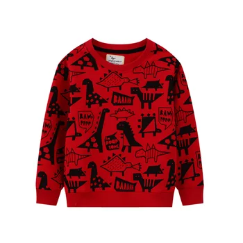 VIDMID Есента нов хлопчатобумажный пуловер за момчета детски памук вязаный пуловер с бобиной за детска бродерия малък и среден детски пуловер w02