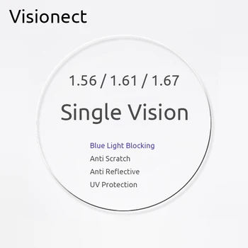 Visionect 1.56 1.67 1.61 Лещи С Един Зрение Рецепта, Блокиране На Синя Светлина За Компютърни Очила Късогледство Или Пресбиопия При Четене